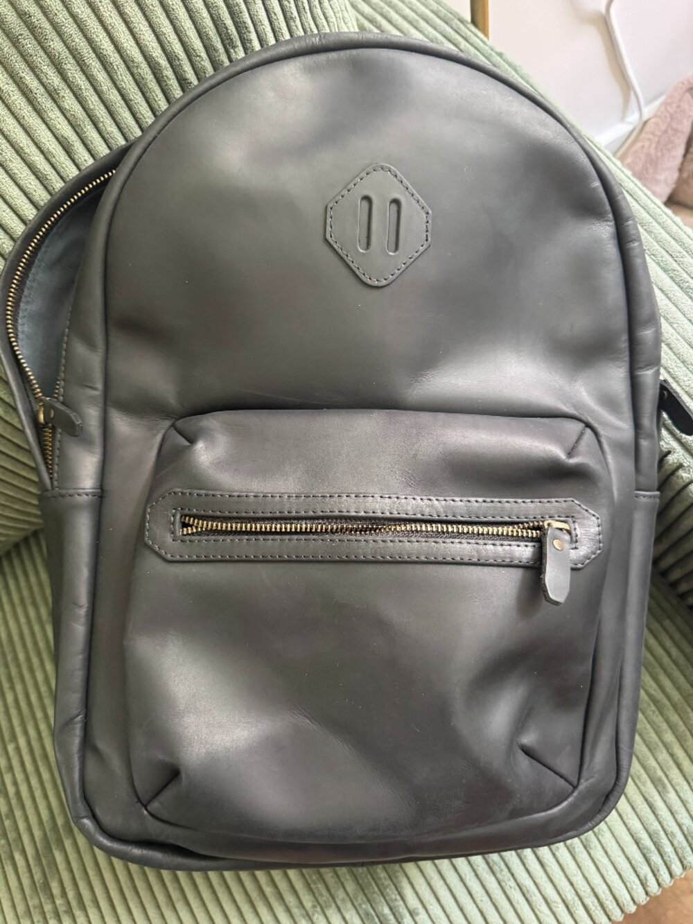 Crazy Horse Leather Laptop Backpack